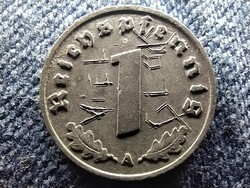 Németország Horogkeresztes 1 birodalmi pfennig 1941 A VIEL GLÜCK szerencsepénz