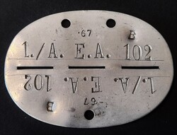 2. vh-s német alumínium Wehrmacht dögcédula