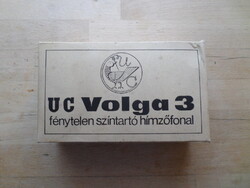 Régi VOLGA hímzőfonal eredeti dobozában - Fekete