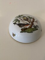 Herendi Rothschild mintás porcelán bonbonier fedél – 11 cm Herendi Rothschild mintás porcelán bonbonier fedél – 11 cm