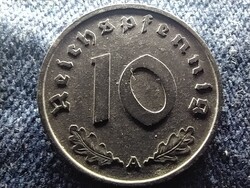 Németország Horogkeresztes 10 birodalmi pfennig 1943 A