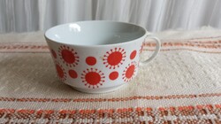 Alföldi Porcelán piros napocskás csésze