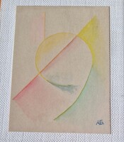 Cirill betűs szignóval grafika