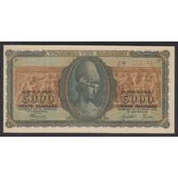 Görögország,5000 drachmai 1943 aUNC+
