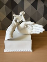 Judit Sarkantyu Signed Bisque Porcelain Figurine