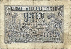 1 leu lei lej 1915 Románia 7.