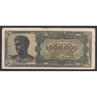 Görögország,1.000.000 drachmai 1944 F