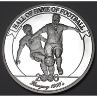 Uganda,2000 shillings 2006 PP - A futball legendái - Puskás Ferenc UNC ezüst 24.80g