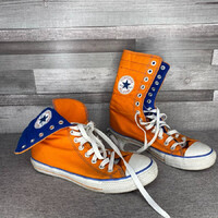 Converse narancs-kék magasított szárú tornacipő 41