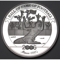 Uganda,2000 shillings 2006 PP - A futball legendái - Hugo Sánchez UNC ezüst 24.80g
