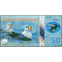 Arctic Territories,50 polar dollar 2017 UNC