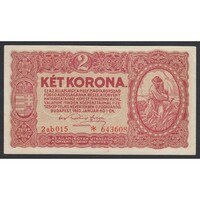 Magyarország,2 korona 1920 - csillagos aUNC+