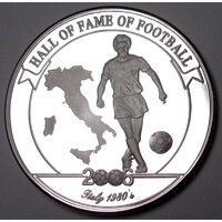 Uganda,2000 shillings 2006 PP - A futball legendái - Claudio Gentile UNC ezüst 24.80g