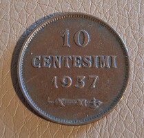 San Marino 10 Centesimi, 1937