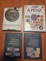 Numizmatikával foglalkozó könyvek 4db