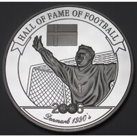 Uganda,2000 shillings 2006 PP - A futball legendái - Peter Schmeichel UNC ezüst 24.80g