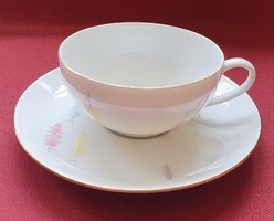 Arzberg német porcelán teás kávés szett csésze csészealj tányér fa minta