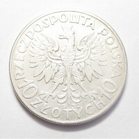 Lengyelország,10 zlotych 1932 EF ezüst 22.00g750