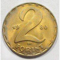 Magyarország,2 forint 1980 aUNC+ réz