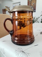 Amber-colored Tin-plate Mug