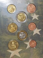 Próba veret forgalmi sor Andorra 2003. 1c-2E (8 db) dísztokban UNC (50)