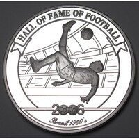 Uganda,2000 shillings 2006 PP - A futball legendái - Pele UNC ezüst 24.80g