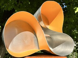CHAMPAGNE CLUB - Szoborszerű Veuve Clicquot hárommedencés ón pezsgőhűtő jégkád