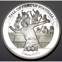 Uganda,2000 shillings 2006 PP - A futball legendái - Andriy Shevchenko UNC ezüst 24.80g