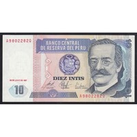 Peru,10 intis 1987 UNC