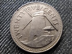 Barbados II. Erzsébet Malom 25 Cent 1981
