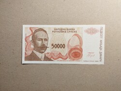 Boszniai Szerb Köztársaság - 50 000 Dinár 1993 UNC