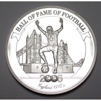 Uganda,2000 shillings 2006 PP - A futball legendái - Kevin Keegan UNC ezüst 24.80g