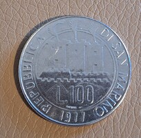 San Marino 100 Líra, 1977