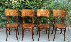 Meseszép Felújított szecessziós Thonet székek 4db.