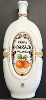 Porcelán, Hollóházi Várda Ó - Barack pálinka kulacsos készlet ( 2 db pálinkás pohár )