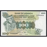 Uganda,100 shillings 1973 aUNC+
