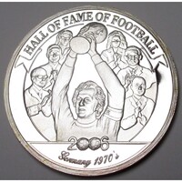 Uganda,2000 shillings 2006 PP - A futball legendái - Franz Beckenbauer UNC ezüst 24.80g