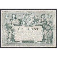 Magyarország,5 forint/gulden 1881 F