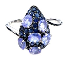 Beautiful Tanzanite 925 Silver Ring