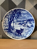Wallendorf Echt Kobalt porcelán tányér 1981