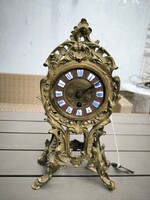 Antique Fireplace Clock, Silent Clock. Table Clock in Baroque Rococo Style