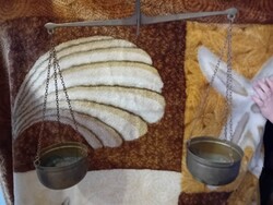 2604/45 Régi réz kofamérleg, fűszermérleg