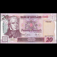 Skócia 20 Pounds 1995 P-121a emlékbankjegy UNC