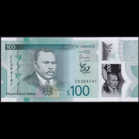 Jamaica 100 Dollars 2022 P-W97 Polymer UNC