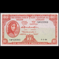 Írország 10 Shillings 1968 P-63 UNC