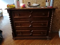 3 fiókos koloniál komód