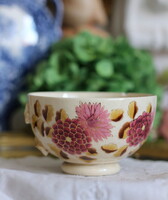 Antik Zsolnay porcelánfajansz, nagy méretű teás csésze