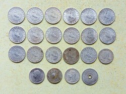 Magyarország 22 db Különböző Érme 2 5 10 Fillér 1951-1991
