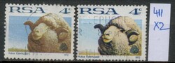 Dél-afrikai Köztársaság 1972 – Merinó kos 4c bélyeg (2 db)
