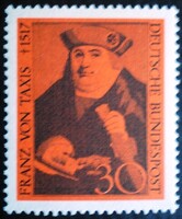 N535 / Németország 1967 Franz von taxis bélyeg postatiszta